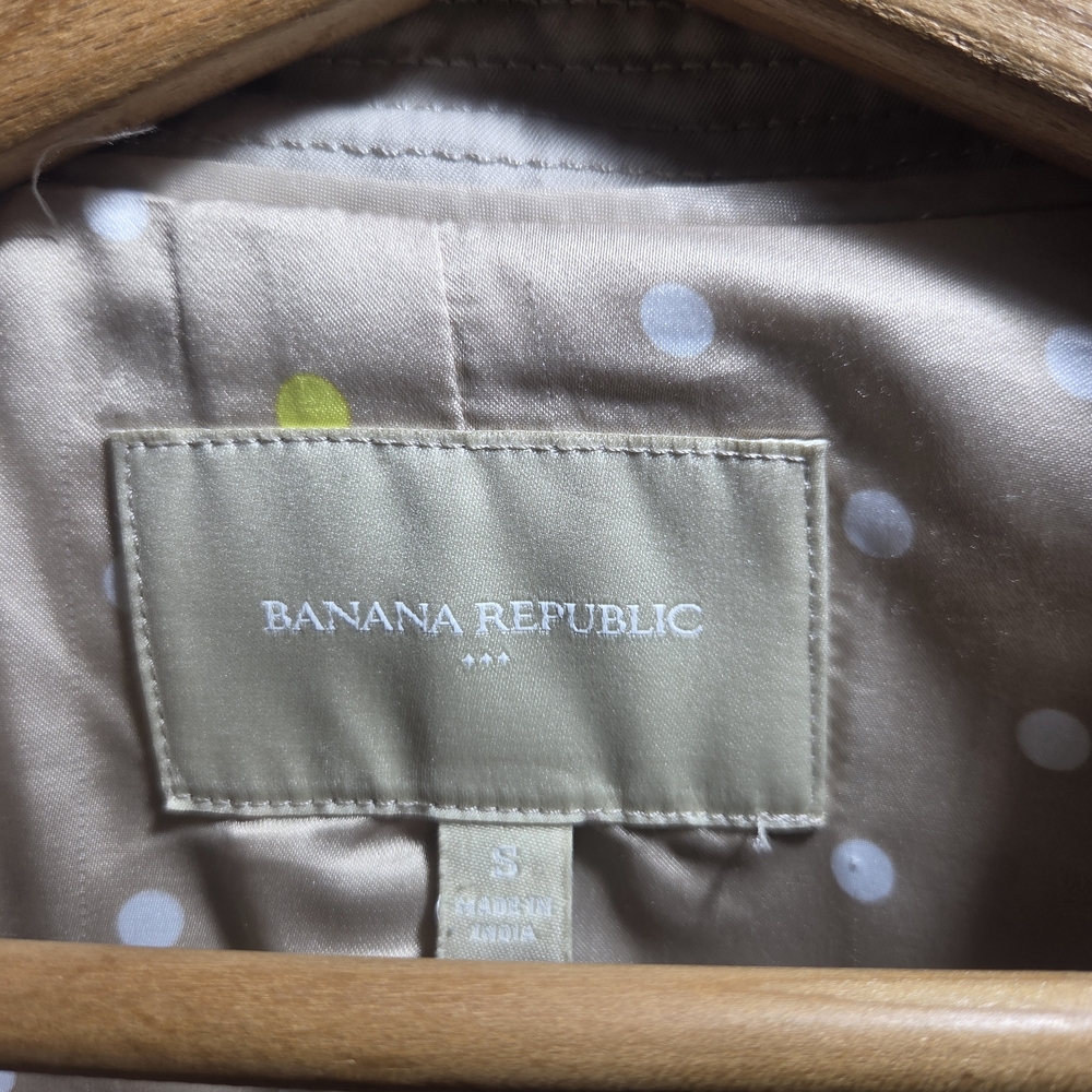 Banana Republic Off-White Trench Coat View 6